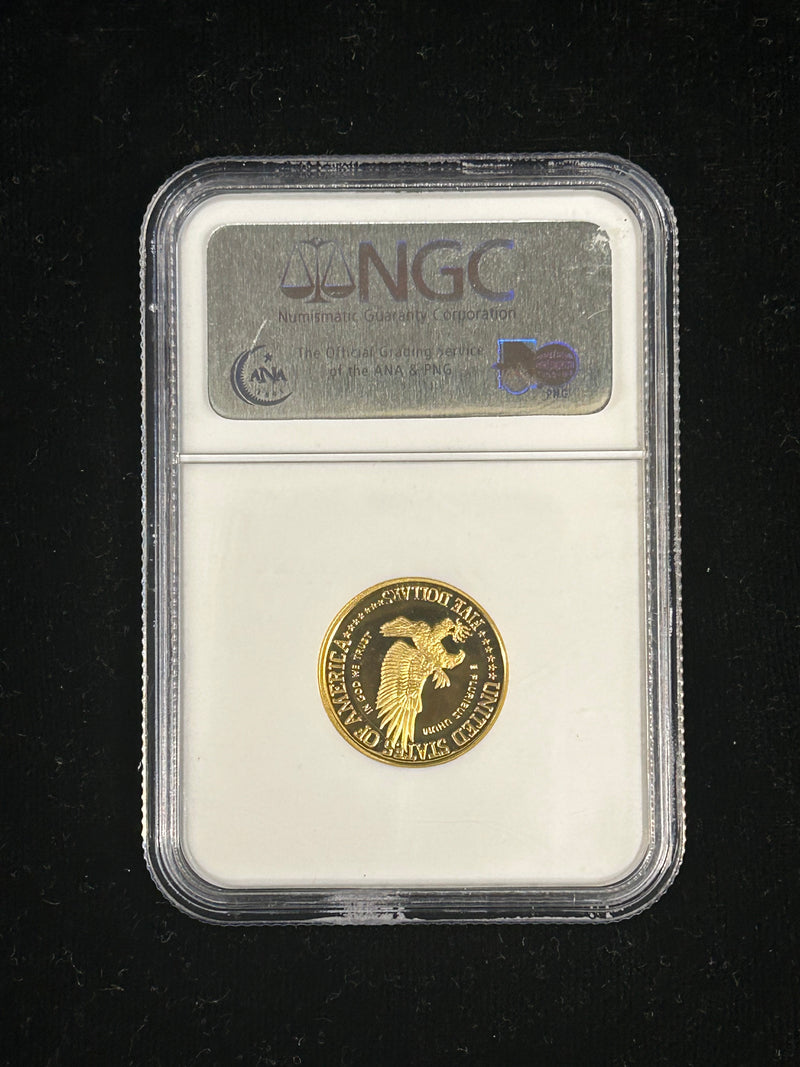 1986-W $5 Gold U.S. Vault PF-69 Ultra Cameo (NGC) - $1K APR Value w/ CoA! APR57