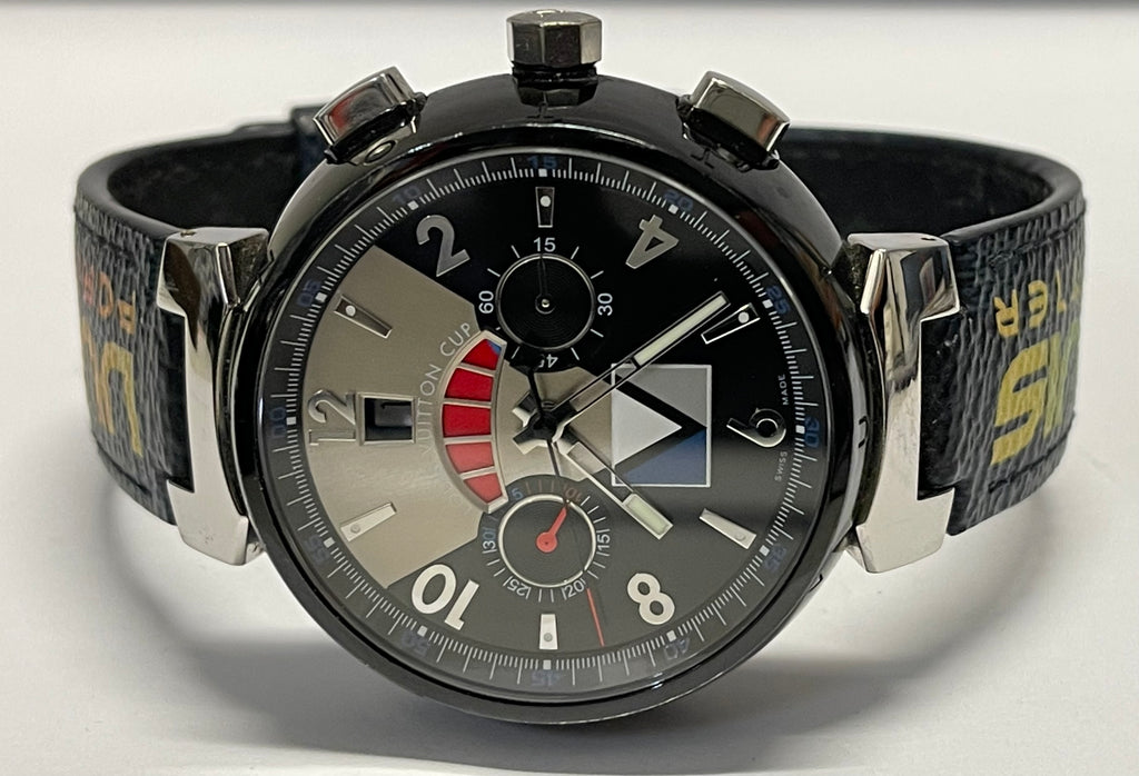 Louis Vuitton Tambour LV Cup Regatta Navy Chrono - Full Set - for $4,904  for sale from a Trusted Seller on Chrono24