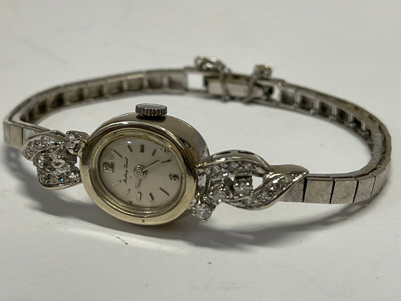 MATHEY TISSOT Solid White Gold Beautiful Lady's Diamonds Watch - $8K APR w/ COA! APR57