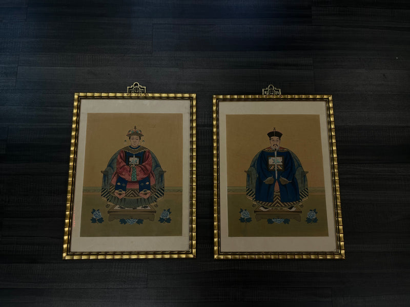 Pair of Chinese Ancestral Portraits  - $15K APR w/ CoA! APR57