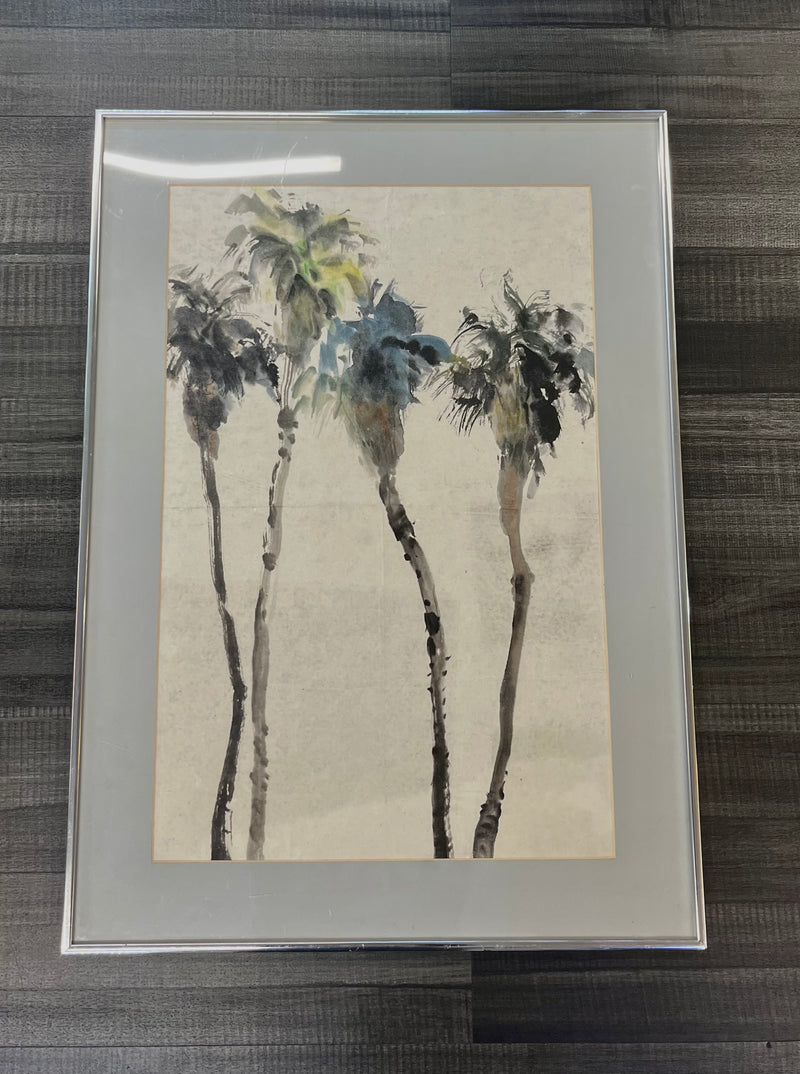 Watercolor Painting Palm trees Beautiful Colorful Attractive- $3K APR w/ CoA!!!! APR 57