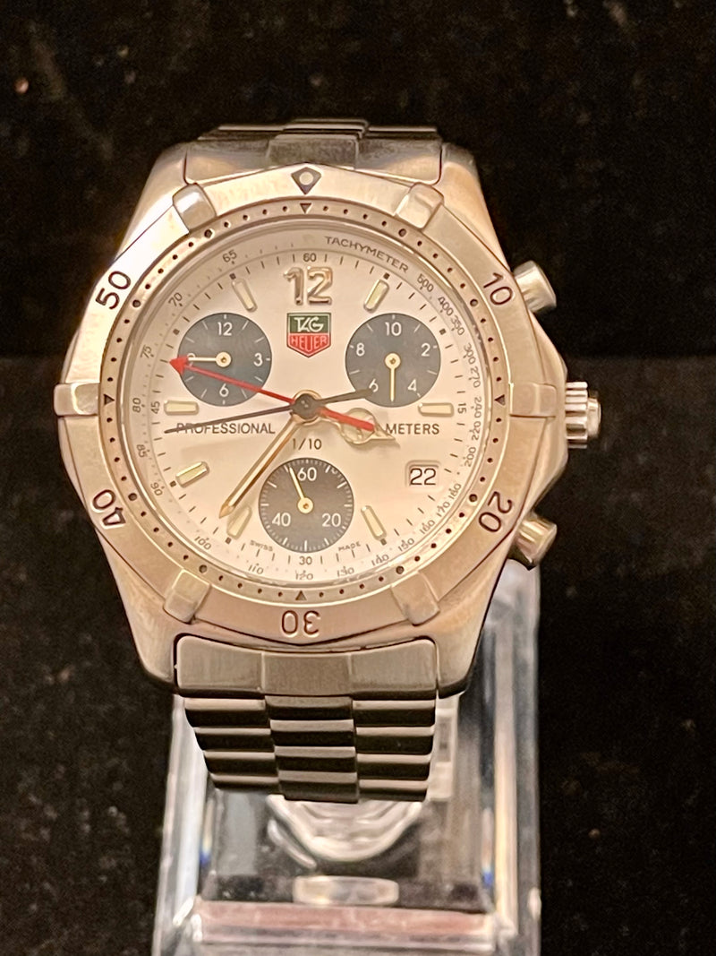 Tag Heuer Professional SS Quartz Chronograph Men's Wrist Watch - $8K APR w/ COA! APR 57