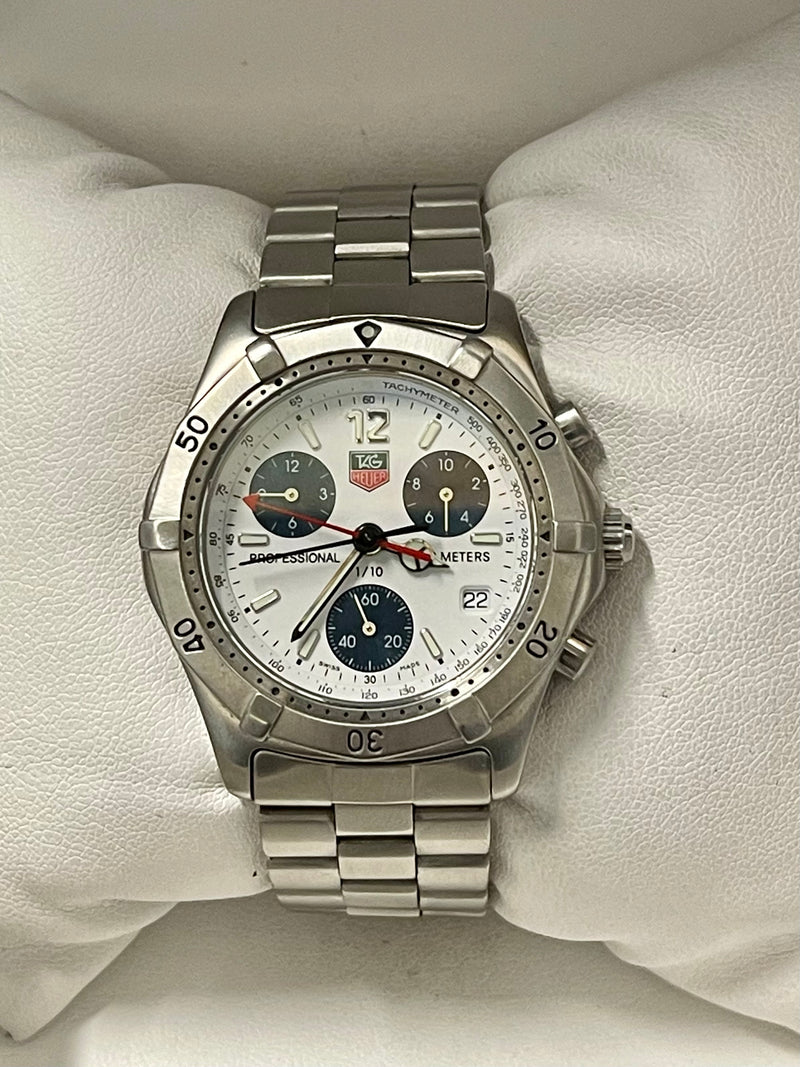 Tag Heuer Professional SS Quartz Chronograph Men's Wrist Watch - $8K APR w/ COA! APR 57