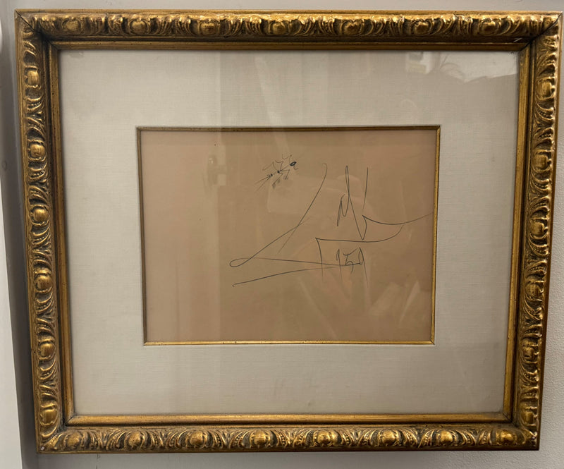 SALVADOR DALI "Ant" Original Beautiful Signed Sketch, C.1959- $9K APR w/ CoA! APR 57