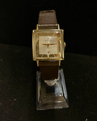 Hamilton c. 1940´s Unusual Square Cush Gold Plated Men´s Watch - $6K APR w/ COA! APR 57
