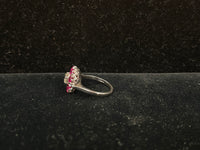 Unique Designer's Solid White Gold Diamond with Ruby Rings - $25K APR w / CoA! APR 57