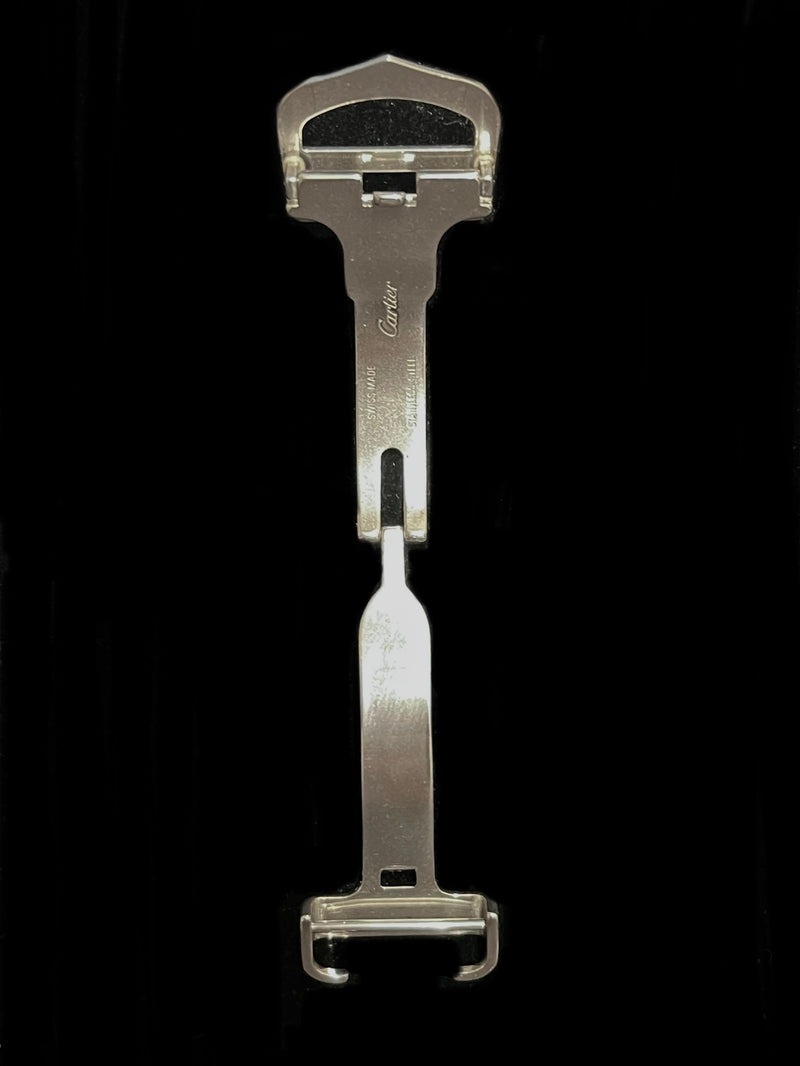 Copy of Cartier Original Silver Tone Stainless Steel Deployment Buckle -$800 APR w/ CoA! APR 57