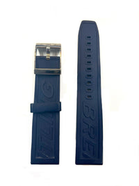Breitling Brand New Blue Rubber Watch Strap -$650 APR w/ CoA! APR 57