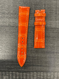 Franck Muller Reddish Orange Padded Alligator Watch Strap -$1k APR w/ CoA! APR57
