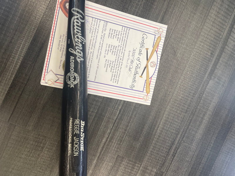 Rawlings Adirondack Signed Reggie Jackson Game Used Baseball Bat -$10K APR w CoA APR57