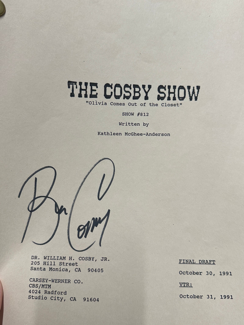 BILL COSBY SIGNED HIS UNIQUE & RARE SCRIPT, THE COSBY SHOW C.1991 $20K APR wCOA! APR57