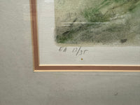 "Bernard Gantner" Beautiful Landscape Lithograph C.1970's - $10K APR w/ CoA! APR57