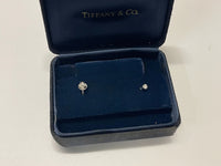TIFFANY & CO. ELSA PERETTI DIAMOND PLATINUM UNISEX EARRINGS  - $5k APR w/ CoA!!! APR57