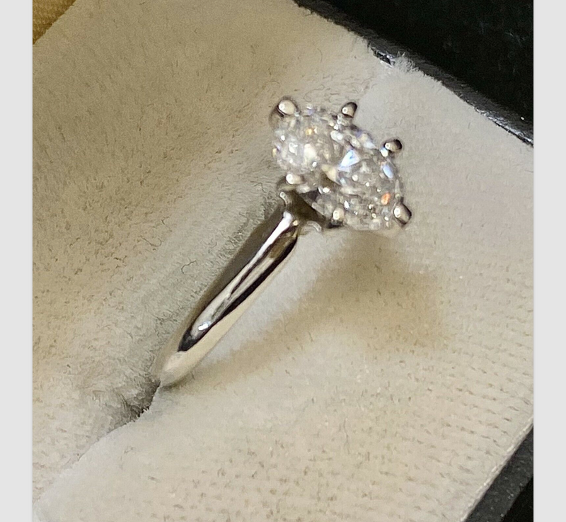 Unique Designer’s SWG w Oval Diamond Solitaire Ring 40K Appraisal Value w/CoA} APR57