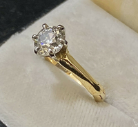 Antique Design SYG w Old Mine Diamond Solitaire Engagement Ring - $30K APR w/CoA APR57