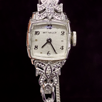 Wittnauer Extremely Beautiful Solid 14K White Gold Watch - $15K APR w/ COA!!! APR57