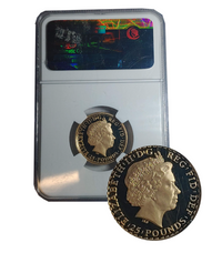 2009 G. BRITAIN GOLD 25 POUND COIN PF69 w/CoA+$1K APR! APR57