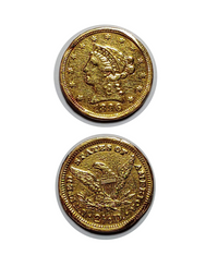 1896 GOLD QUARTER EAGLE LIBERTY HEAD w/CoA+$500 APR!! APR57