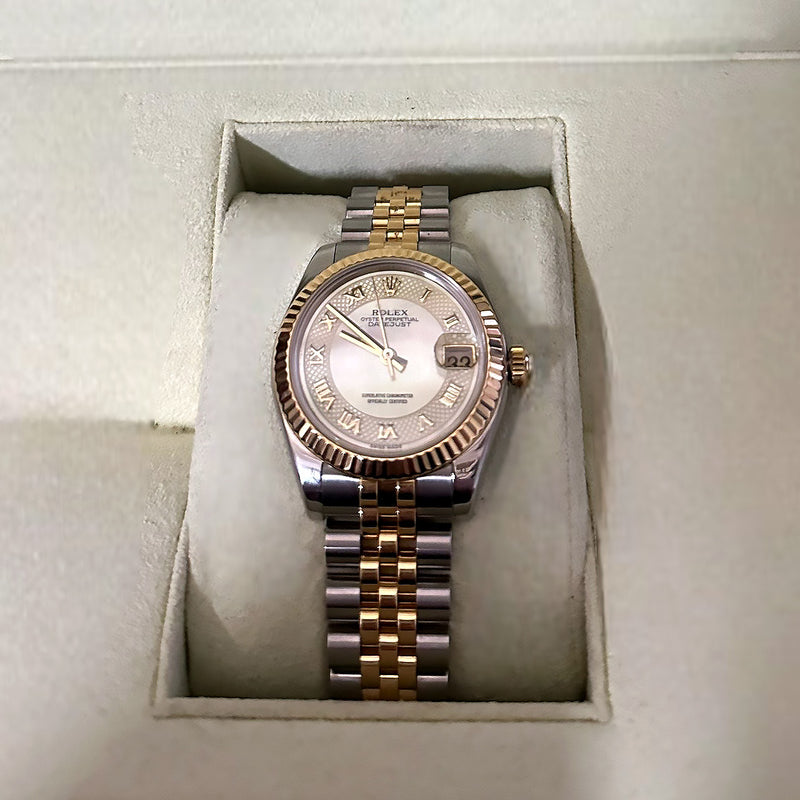 ROLEX UNISEX OYSTER PERPETUAL DATEJUST, TWO TONED 18K GOLD & STAINLESS STEEL - $35K APR w CoA! APR57