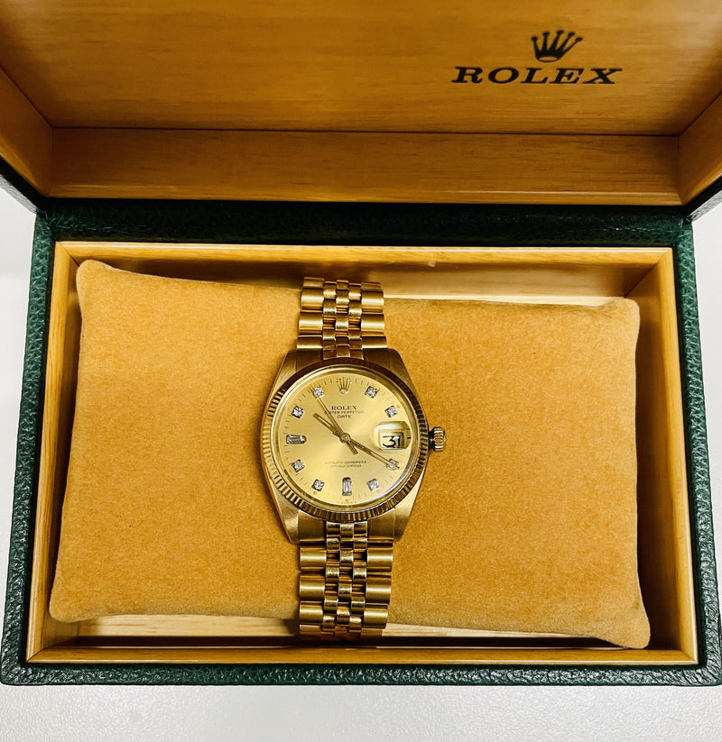Rare Rolex 18K YG Date-Just C. 1978 w/ Henry Ford Signature - $100K APR w/ CoA! APR57