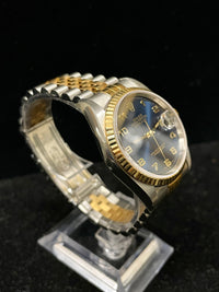 Brand New Rolex Oyster Perpetual Datejust with Blue Sapphire Dial-$35K APR w/COA APR57