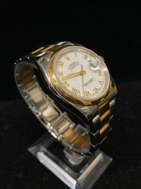 Rolex Men's Oyster Perpetual Datejust: Enamel Dial, 18K YG - $40K APR w/ COA! APR57
