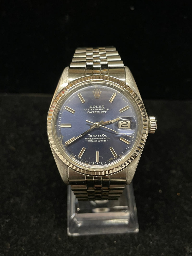 ROLEX x Tiffany & Co. Datejust SS/18K WG Blue Dial Unique Watch-$60K APR w/ COA! APR57