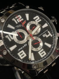 CORVETTE Z06 Stainless Steel Chronograph Men’s Watch - $1.5K Appraisal Value! ✓ APR 57