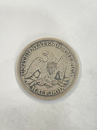 1849-O Seated Liberty $0.5 coin - $1K APR w/ COA APR57