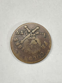 1767 'RF' Stamp 1S French Colonies FINE Details - $3K APR w/ COA APR57