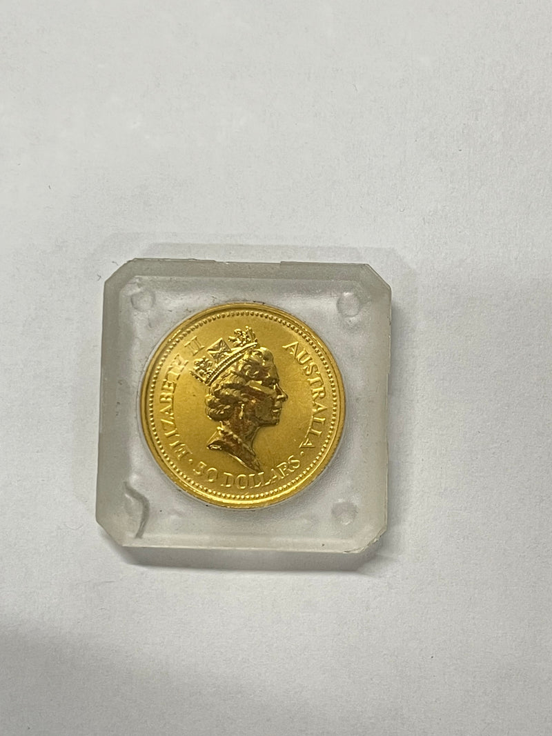 1991 $50 1/2oz Australian Gold Kangaroo Coin - $4K APR w/ COA APR57