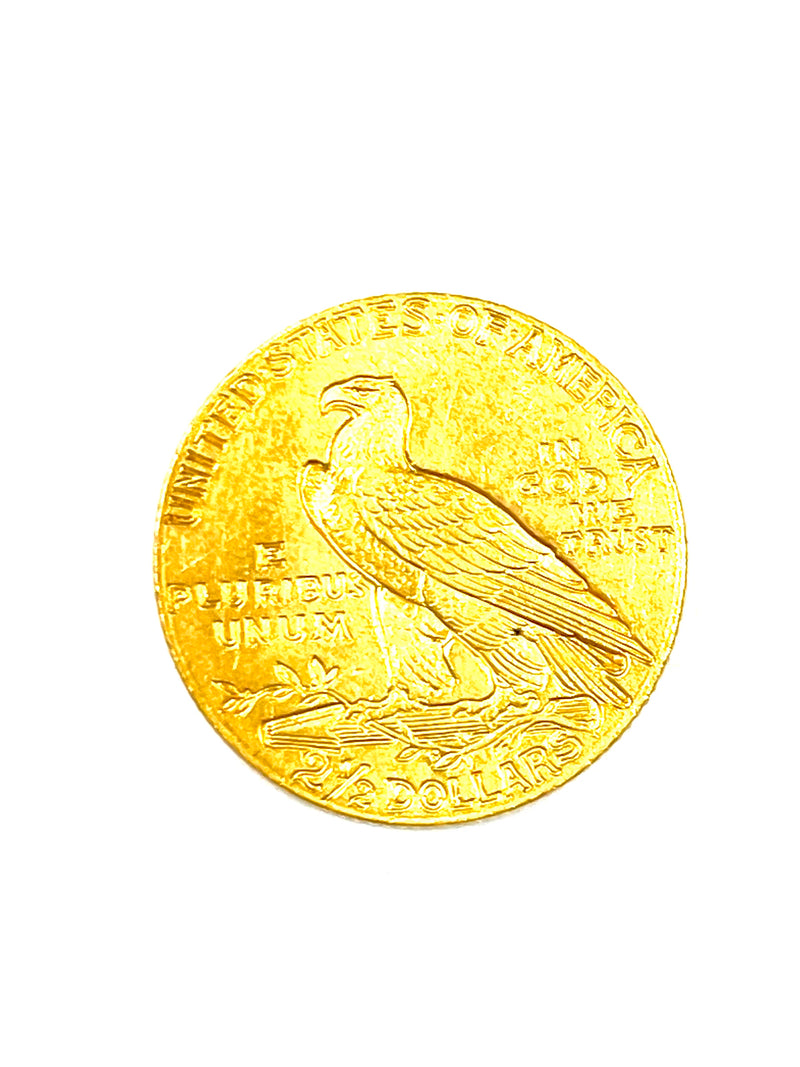 1911 US Indian Head $2.5 Gold Coin - $2K APR w/ COA APR57