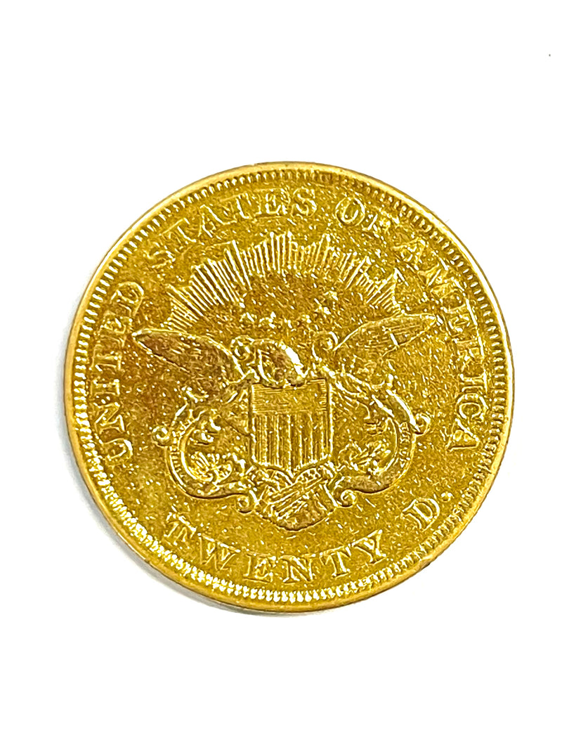 1851 US $20 Double Eagle Liberty Head Gold Coin - $4K APR w/ COA APR57