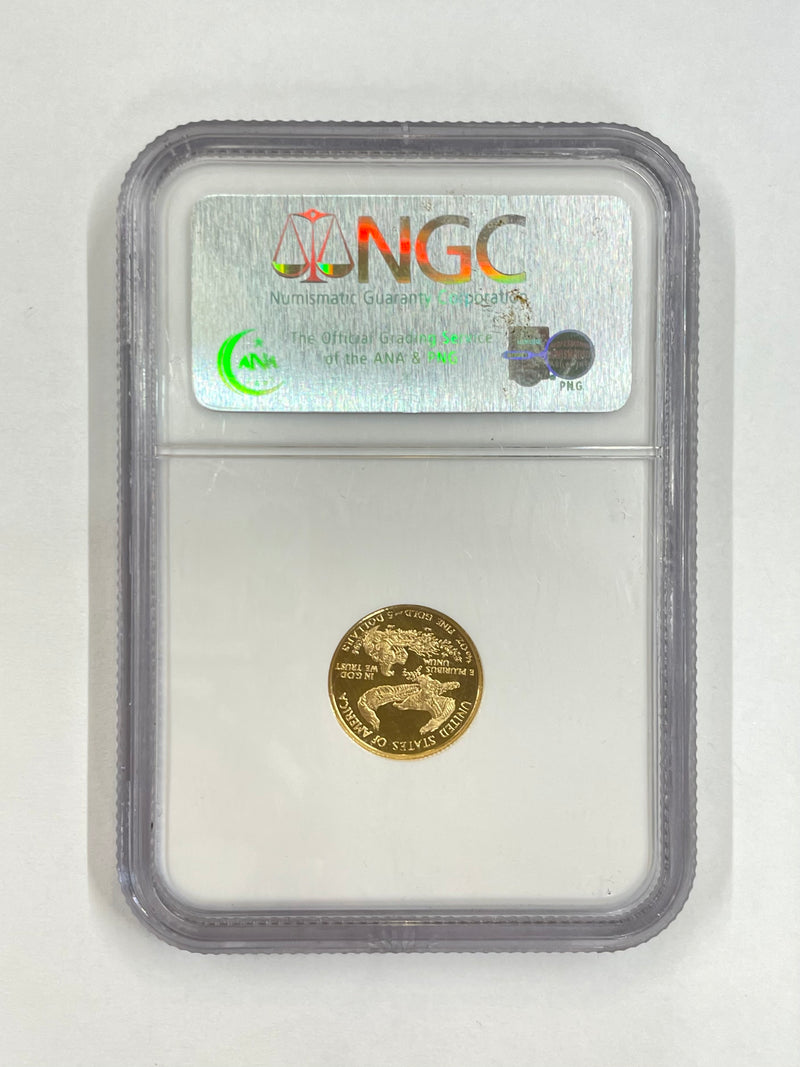 1990 P EAGLE $5 LIBERTY GOLD COIN (PF69) - $2K APR w/ COA APR57