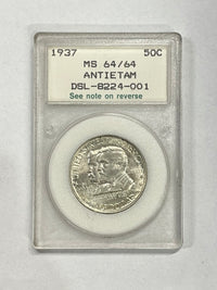 1937 US $50C ANTIETAM (MS 64) - $3K APR w/ COA APR57