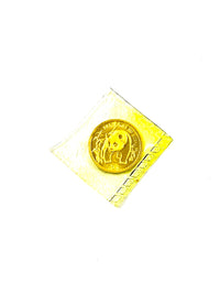 1986 Gold Panda ¥25 1/20 oz .999 Gold Coin Proof - $800 APR w/ COA APR57