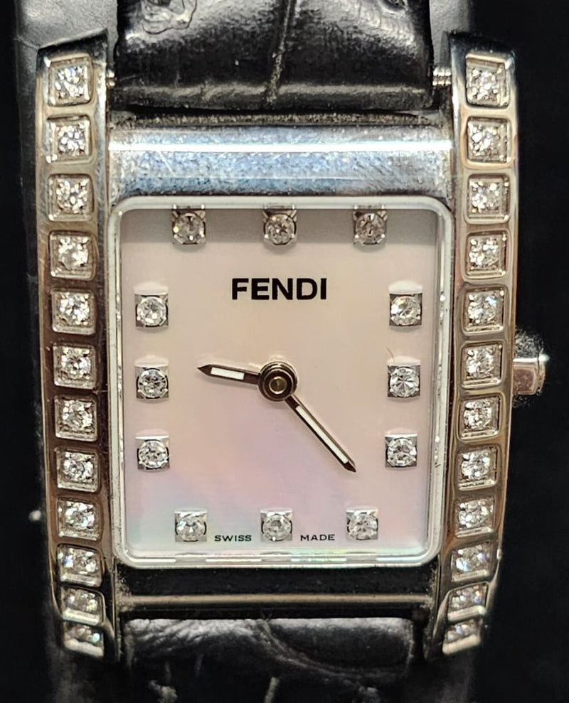 FENDI Elegant 36 Diamonds SS Exquisite Brand New Ladie's Watch - $6K A