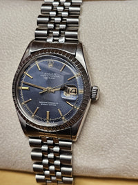ROLEX DateJust Oyster Perpetual Vintage 1974 Blue Dial Watch - $20K APR w/ COA!! APR57