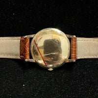 OMEGA 14K Yellow Gold Vintage c. 1950s Watch w/ Silver Oyster Dial - $8K APR Value w/ CoA! APR 57