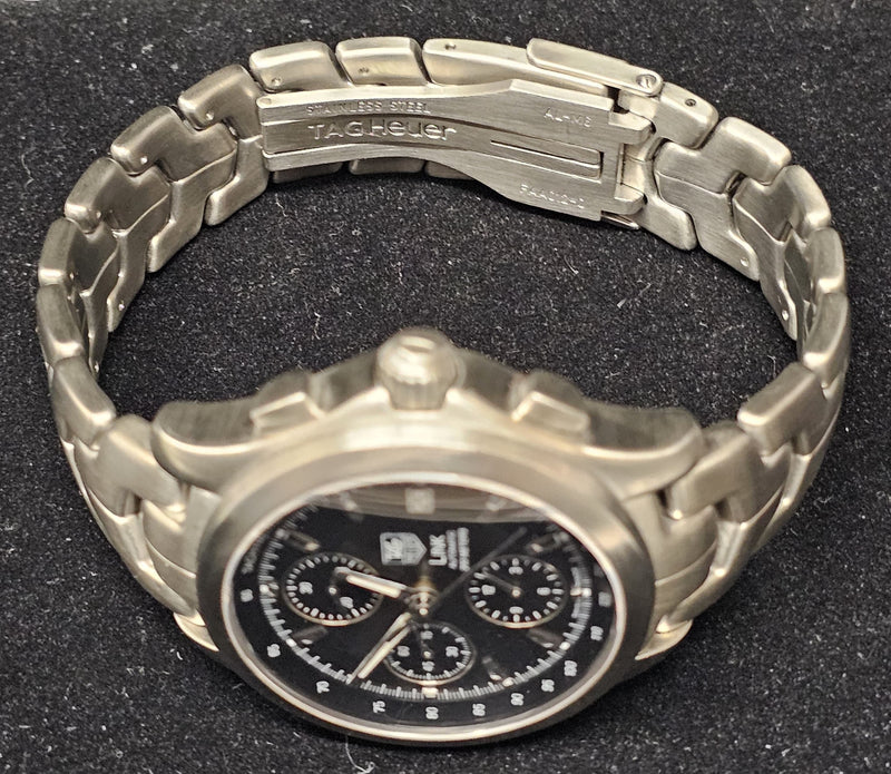 TAG HEUER LINK Chronograph Stainless Steel Tachymetre Watch - $7K APR Value w/ CoA! APR 57