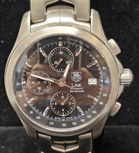 TAG HEUER LINK Chronograph Stainless Steel Tachymetre Watch - $7K APR Value w/ CoA! APR 57