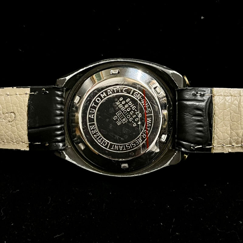 CITIZEN Bullhead Chronograph Vintage SS Automatic Men's Watch - $6K APR w/ COA!! APR57
