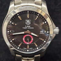 TAG HEUER LINK LIMITED EDITION TIGER WOODS Automatic Perpetual Wristwatch -$8K APR Value w/ CoA! APR 57
