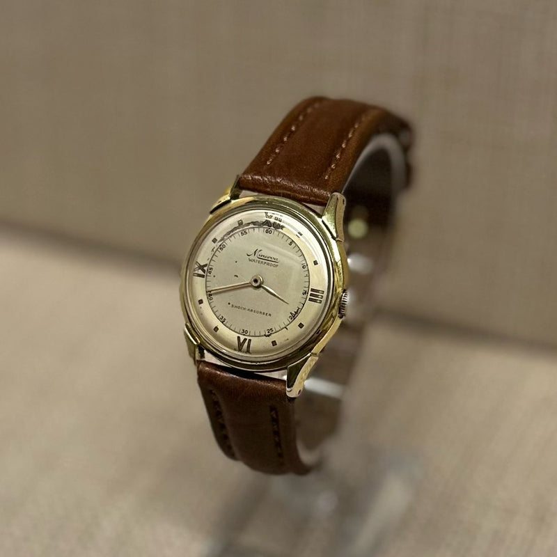 MInerva Vintage 1940s Waterproof Stainless Steel Men's Watch - $6K APR w/ COA!!! APR57