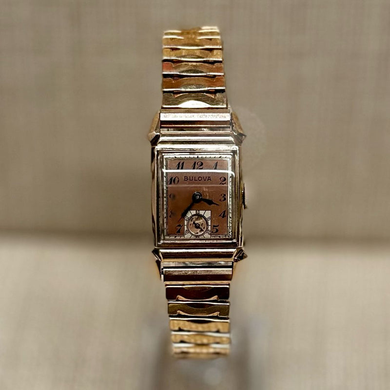Bulova Vintage Circa 1940s Rose Gold Plated Unique Ladies Watch- $6K APR w/ COA! APR57