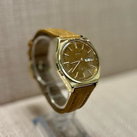 Seiko Hi-Beat Day-Date Gold Tone Vintage Unique Men's Watch  - $6K APR w/ COA!!! APR57