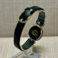 GUCCI Classic Vintage Gold Tone & Black Dial Men's Wristwatch - $4K APR w/ COA!! APR57
