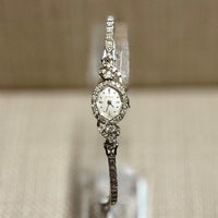 Wittnauer Solid White Gold With Diamonds Vintage Ladies Watch - $10K APR w/ COA! APR57