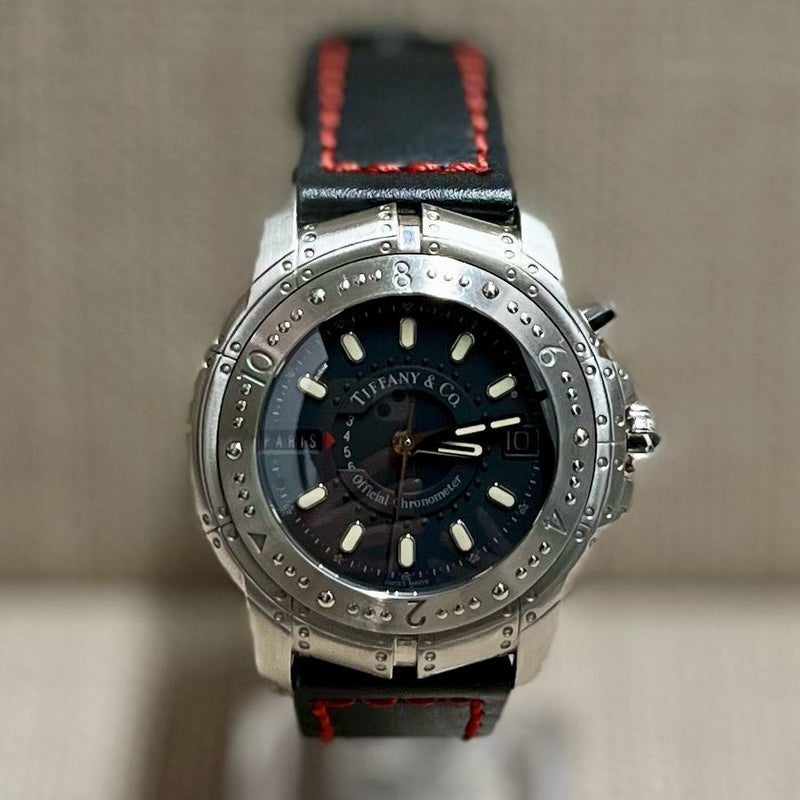 Tiffany & Co. Streamerica M141 World Time Rare SS Men's Watch - $13K APR w/ COA! APR57