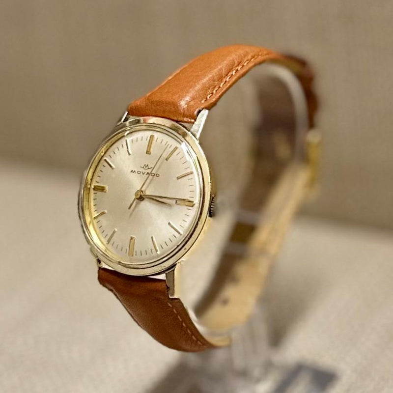 Movado c. 1950's Gold Tone Case Hands & Markers Men's Watch - $6K APR w/ COA!!! APR57